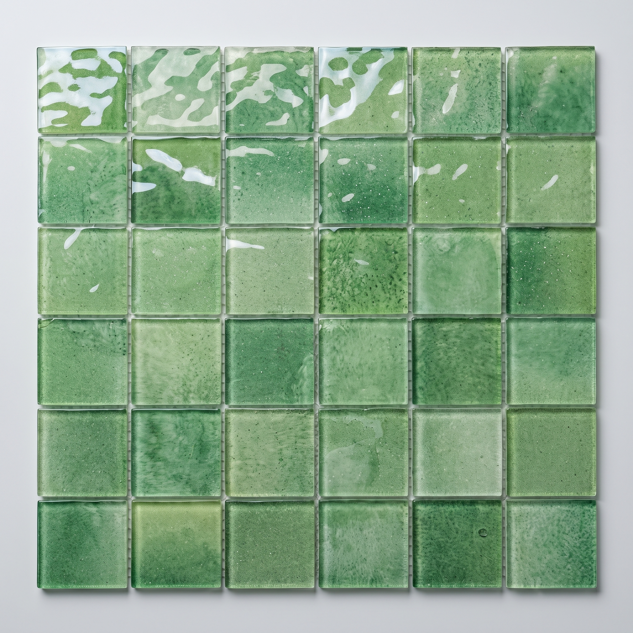 Glasmosaik Mosaikfliese Nizza 48×48 mm & 23×23×4 mm 